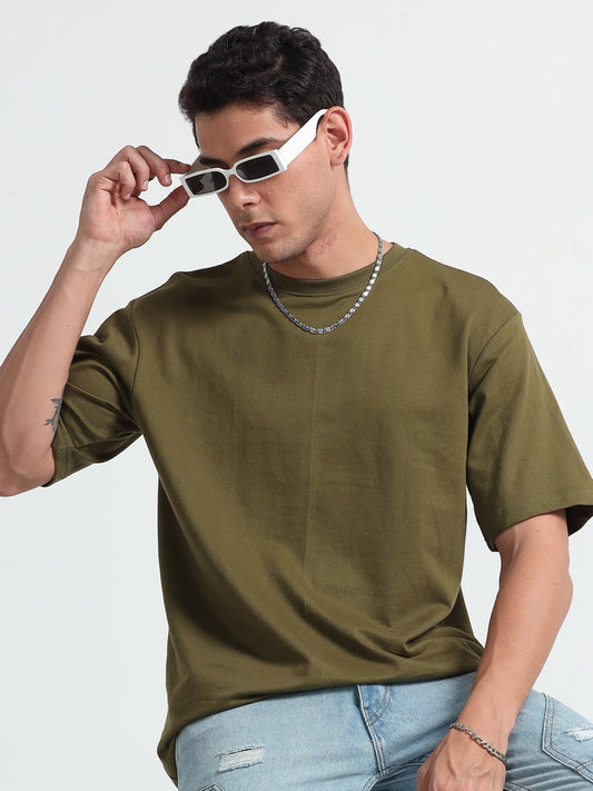 Unisex Oversized T-Shirt | Olive Green
