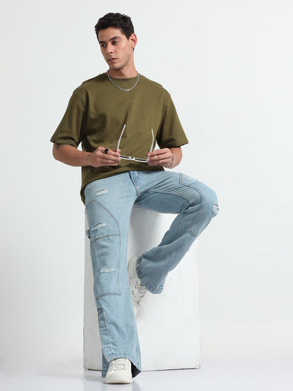 Unisex Oversized T-Shirt | Olive Green