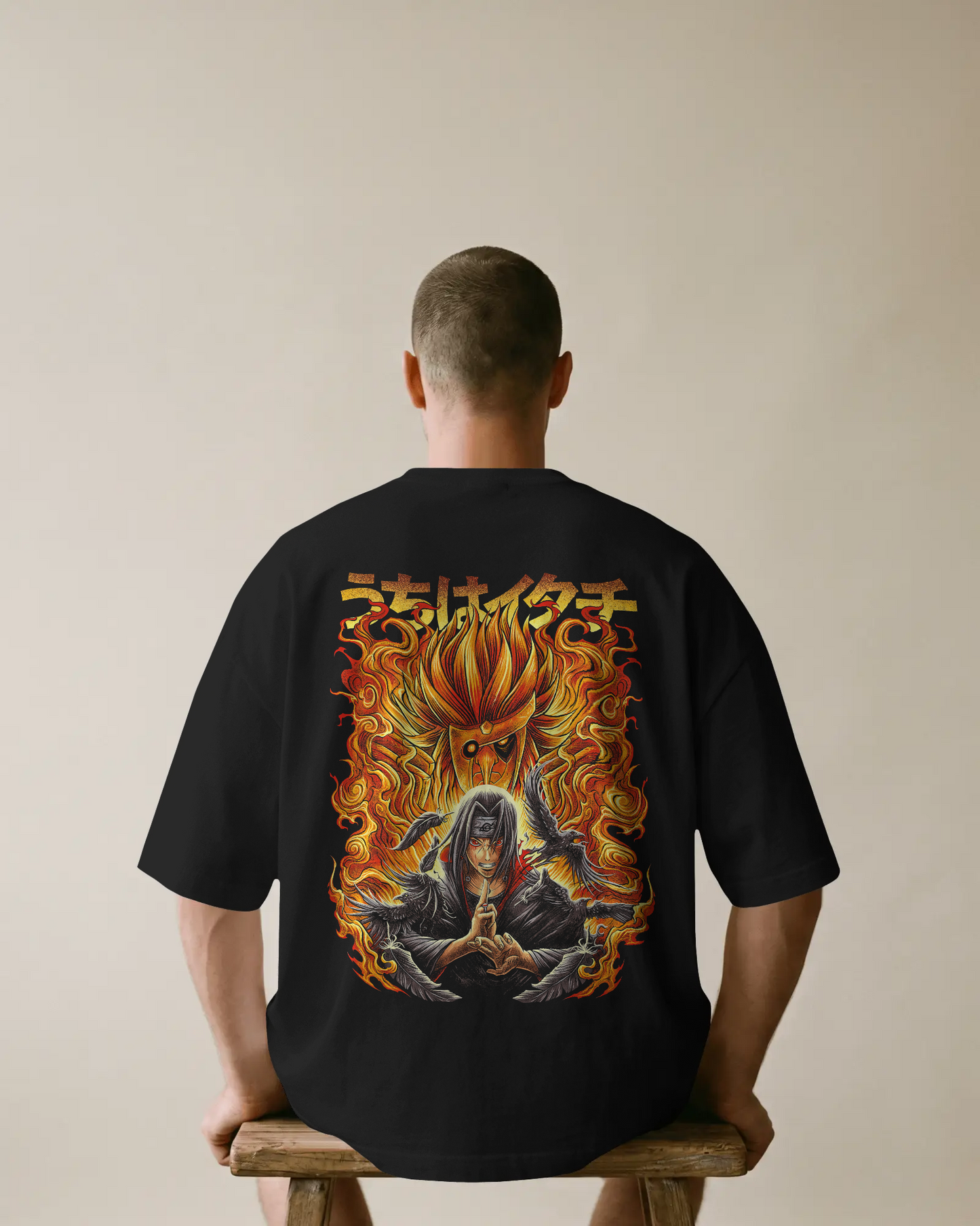 Itachi Uchiha (Naruto) | Printed Oversized T-Shirt