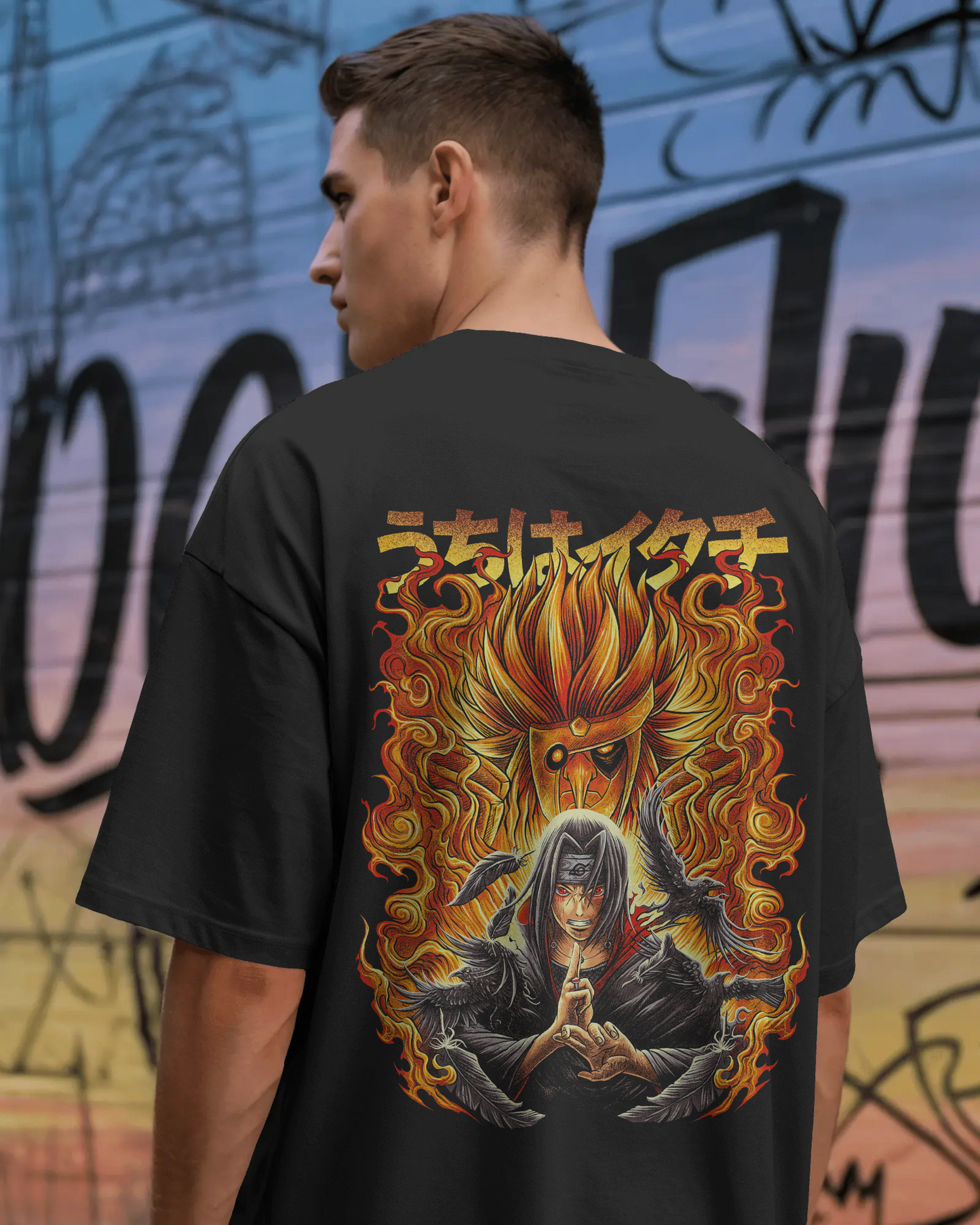 Itachi Uchiha (Naruto) | Printed Oversized T-Shirt