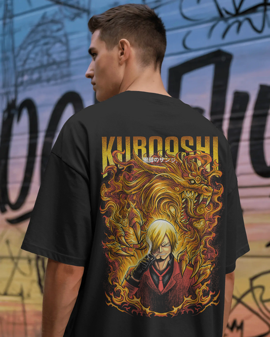 Kuroashi | Printed Oversized T-Shirt