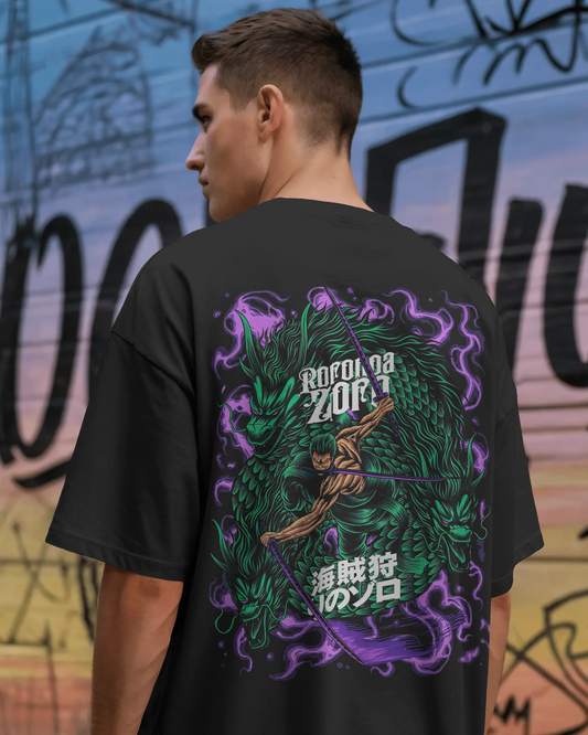 One Piece - Roronoa Zoro | Printed Oversized T-Shirt