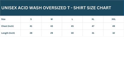 Acid Wash Oversized T-Shirt | Navy Blue