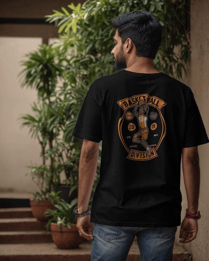 Basketball Division | Printed Oversized T-Shirt