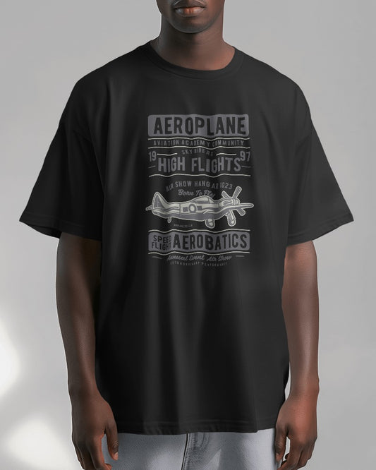 Aeroplane | Printed Oversized T-Shirt