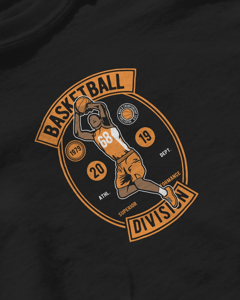 Basketball Division | Printed Oversized T-Shirt