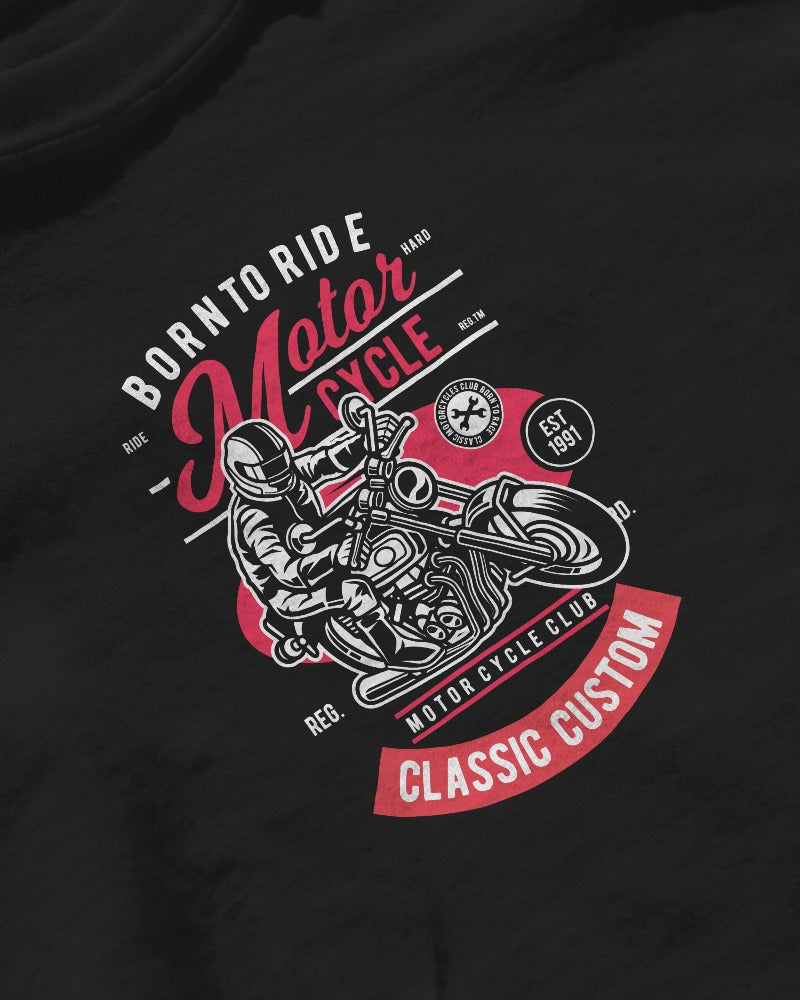 Motorcycle Rider | Printed Oversized T-Shirt