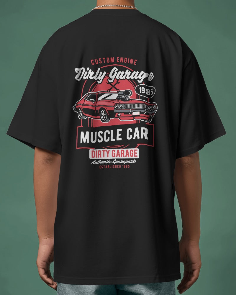 Dirty Garage | Printed Oversized T-Shirt