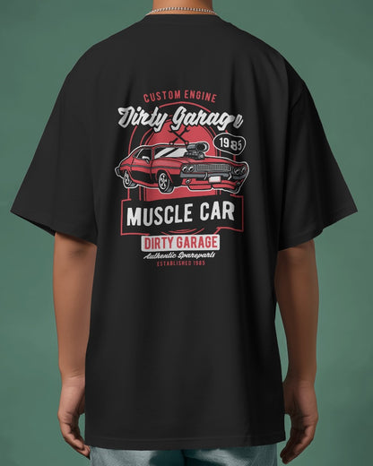 Dirty Garage | Printed Oversized T-Shirt