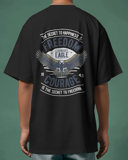 Freedom Eagle | Printed Oversized T-Shirt
