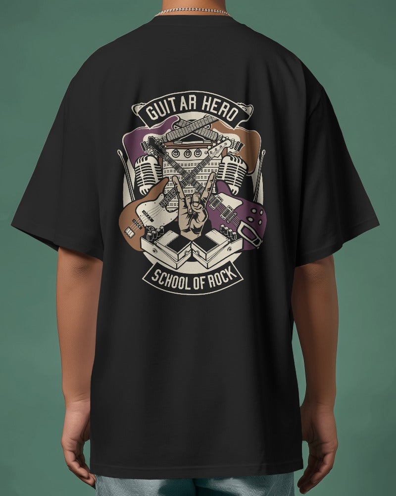 Guitar Hero | Printed Oversized T-Shirt