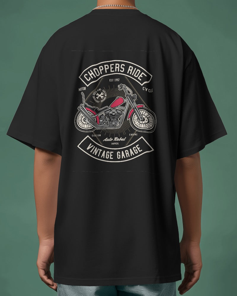 Chopper Ride | Printed Oversized T-Shirt