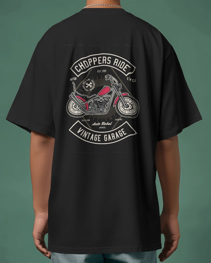 Chopper Ride | Printed Oversized T-Shirt