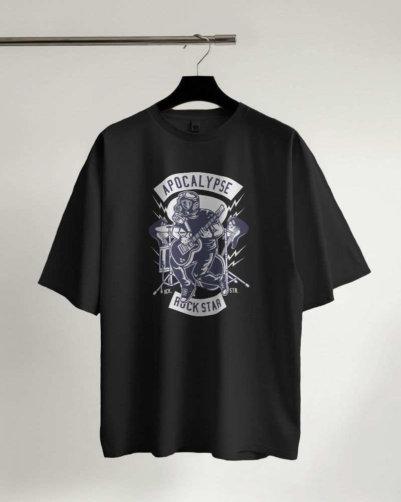 Apocalypse Rock Star | Printed Oversized T-Shirt