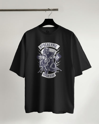 Apocalypse Rock Star | Printed Oversized T-Shirt