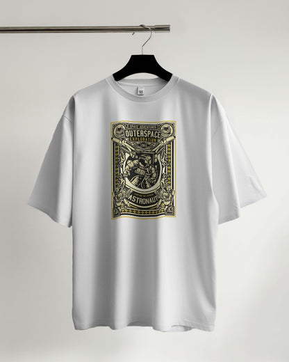 Astronaut Outerspace Exploration | Printed Oversized T-Shirt