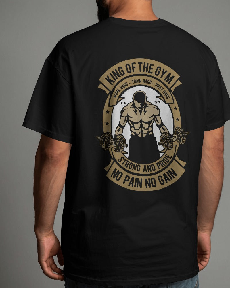 King Of The Gym | Printed Oversized T-Shirt
