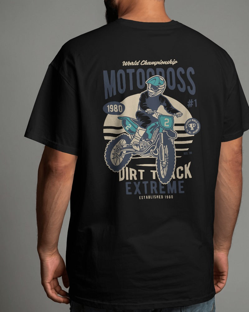 Motocross Extreme Dirt Track | Printed Oversized T-Shirt