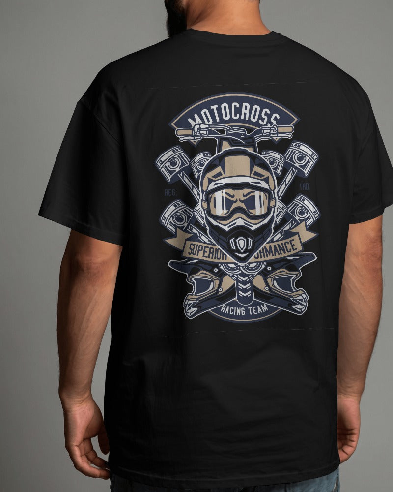 Motocross Racing Team | Printed Oversized T-Shirt