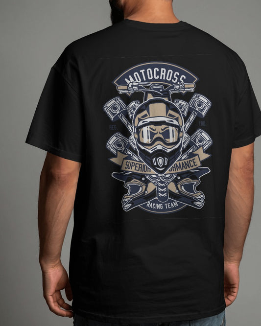 Motocross Racing Team | Printed Oversized T-Shirt