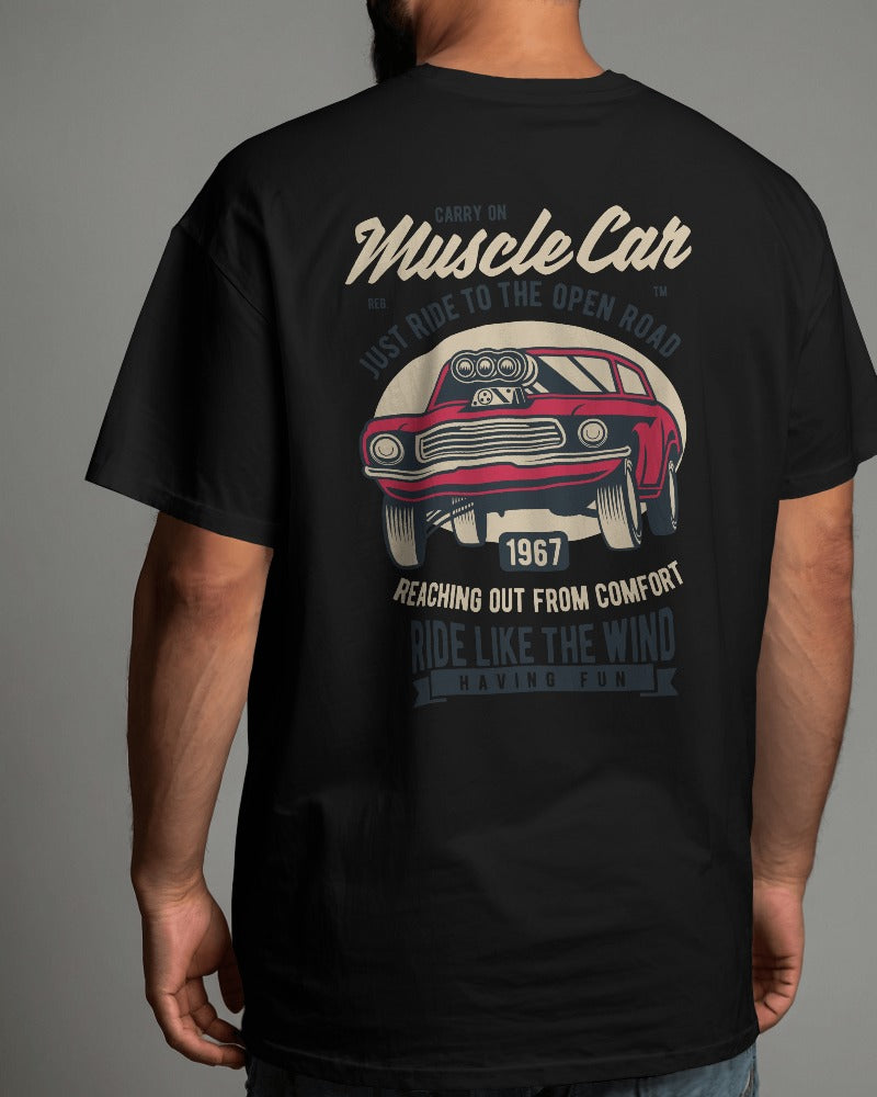 Muscle Car | Printed Oversized T-Shirt