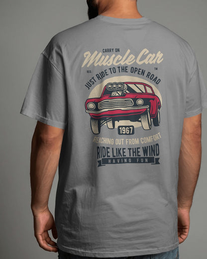 Muscle Car | Printed Oversized T-Shirt