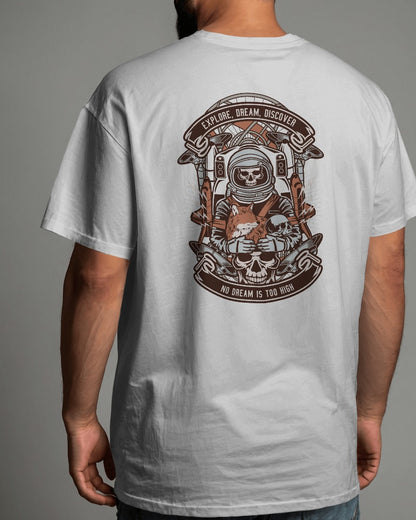 Astronaut Skull | Printed Oversized T-Shirt