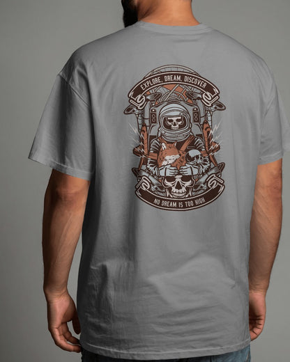 Astronaut Skull | Printed Oversized T-Shirt