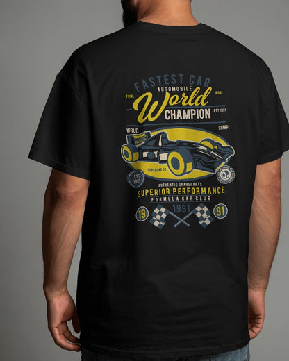 Fastest Car | Printed Oversized T-Shirt