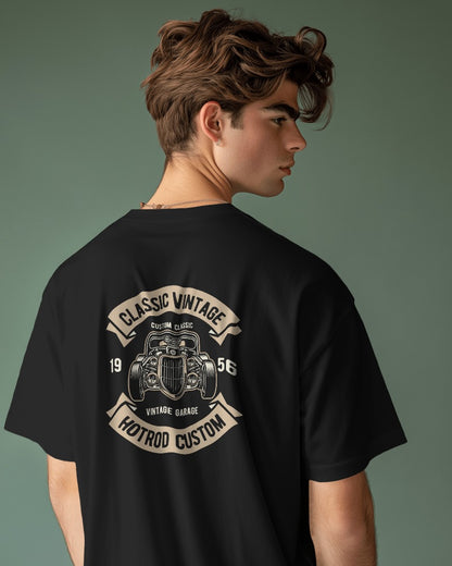Classic Vintage Hotrod | Printed Oversized T-Shirt