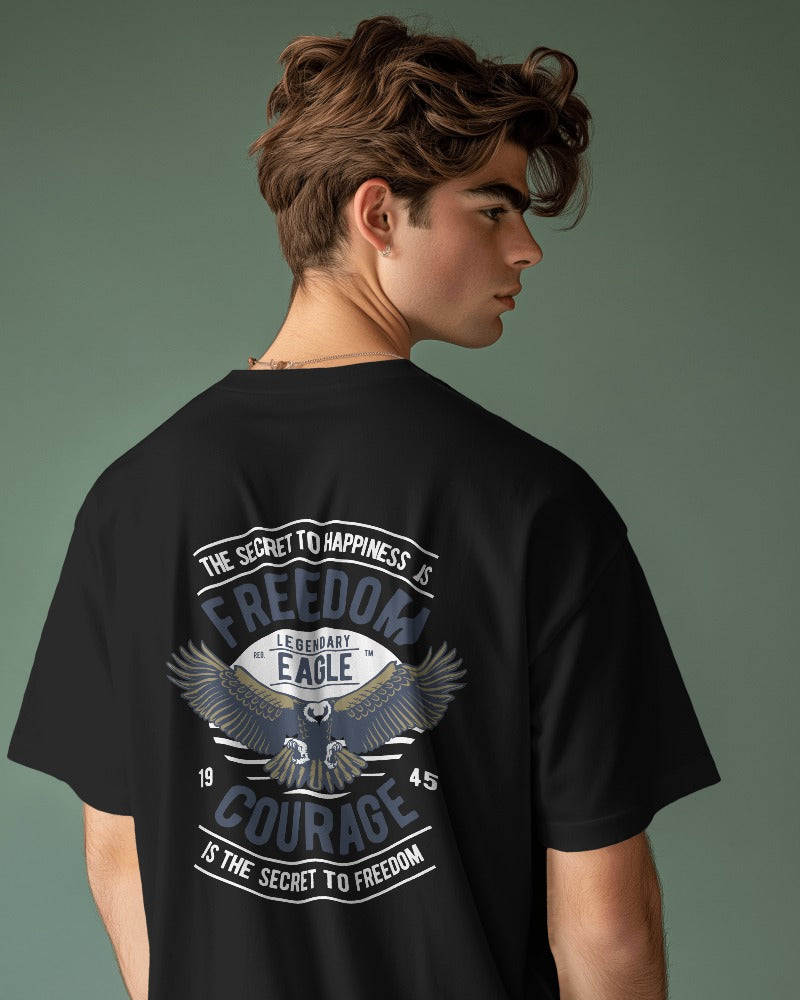Freedom Eagle | Printed Oversized T-Shirt