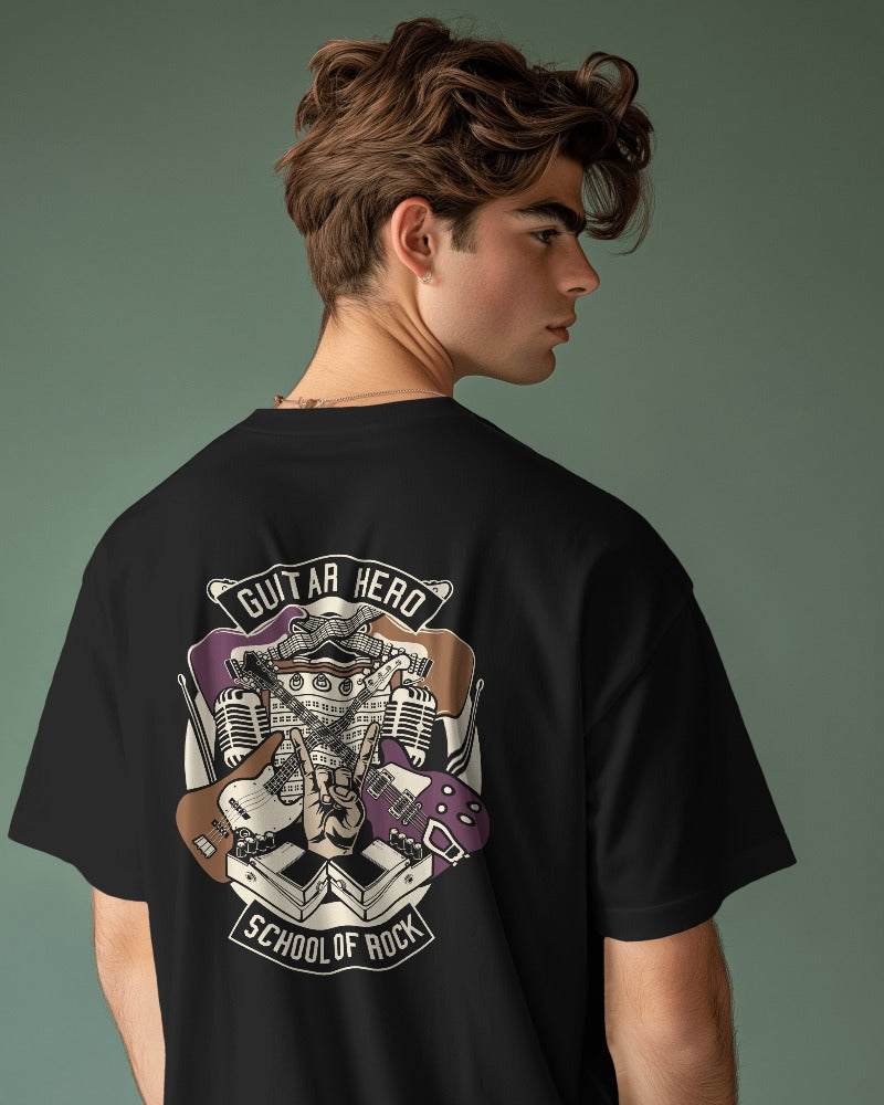 Guitar Hero | Printed Oversized T-Shirt
